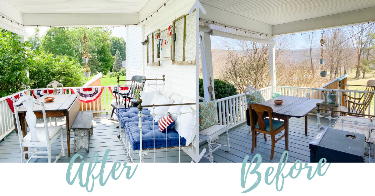 Porch Makeover: Front Porch Refresh - Arrowroot Homestead